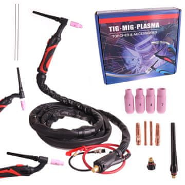 TIG plamenik za zavarivanje SR-26 4m SKIN FLEX PRO 13mm utikač + pribor