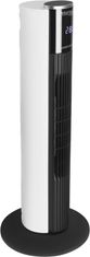 Nikcorp Keramički Termoventilator 2000W s Daljinskim Upravljačem i Oscilacijom – Brzo Zagrijavanje Prostorije, Tihi Rad (36-39 dB), Timer do 12h, Bijelo-Crni, 65.5 cm