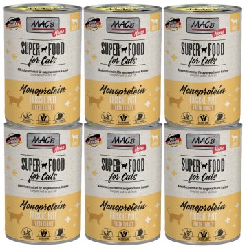 MAC's Mačka | MONOPROTEIN | 400 g konzerva - Puretina 6 x 400 g