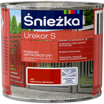 ŚNIEŻKA UREKOR S ANTIKOROZIJSKI PREMAZ ZA METAL CRVENI 0,2L