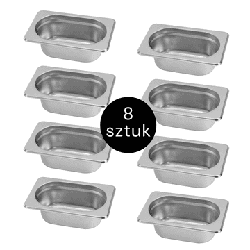 GN posuda 1/9 176x108x65 (set od 8) N