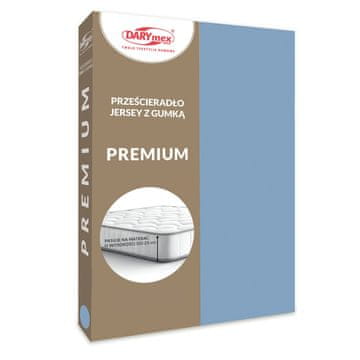 Darymex Pamučna plahta 140x200 JERSEY HEAVY DUTY plava