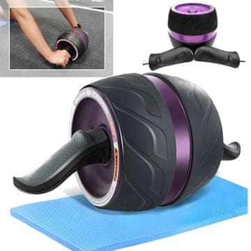 Ab roller kolica s dvostrukim kotačem, ljubičasta