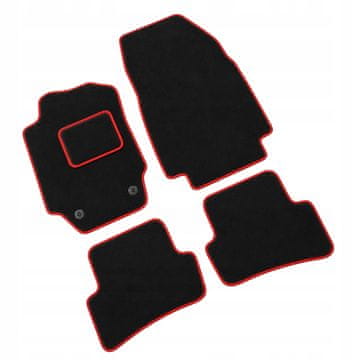 Velur podne prostirke Renault Captur I 1 2013. - 2019. Auto prostirke za automobile R
