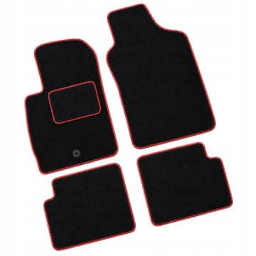 Velur podne prostirke Fiat 500 II 2 od 2007. do 2013. Auto prostirke za automobile R