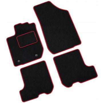 Velurne podne prostirke Dacia Sandero 2 II 2012. - 2020. Auto prostirke za automobile R