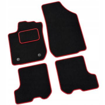Velur podne prostirke Dacia Logan II 2 2012 - 2020 Auto prostirke za automobile R