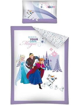 Detexpol Posteljina za dječji krevetić od pamuka 100x135 frozen elsa anna