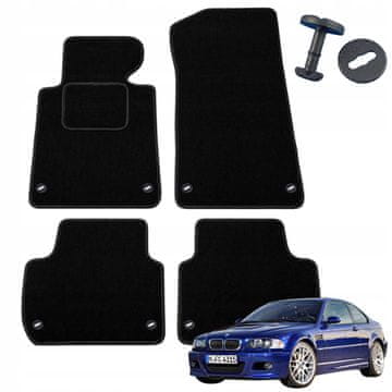 Velurne podne prostirke za BMW 3 E46 1998 - 2006 Sedan Coupe Touring B