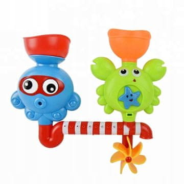 LandToys Igračka za prelijevanje fontane s hobotnicom i rakom ZA KUPANJE U VODI
