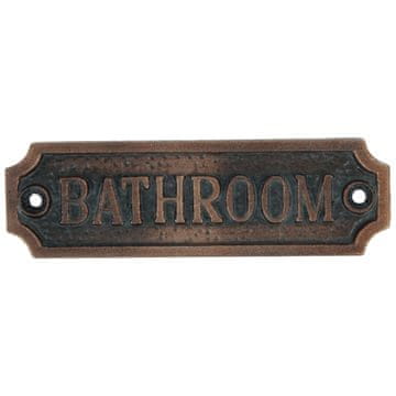 Znak za kupaonicu od lijevanog željeza Znak za kupaonicu Znak za WC