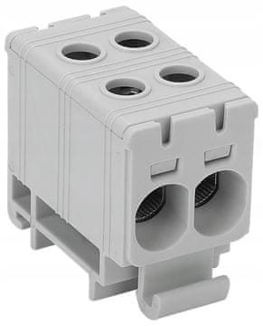 Tracon Electric SPOJNICA SABIRNICE siva 2 x 2,5-35 mm² 135A TRACON FLEAL-35/2