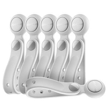 Joyroom SILIKONSKE VEZICE ZA KABEL S MAGNETOM, SET OD 6, BIJELE