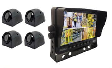 Ert Set monitora 7" ALL BSD (detekcija pješaka) + 4 kamere s IR-om