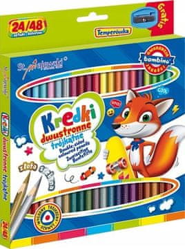 Dvostrane trokutaste bojice Bambino 24/48 boja s šiljilom