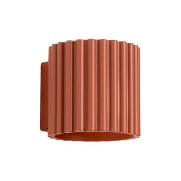 Sollux Zidna lampa aura 1 G9 oker crvena ALU SL.1801