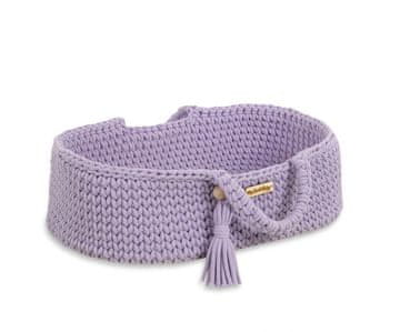 MY SWEET BABY Nosiljka za lutke Moses Basket BOHO od pamuka - ljubičasta