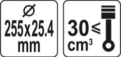 YATO Tct pločica za trimer 255mm 25,4mm YT-85150 YATO