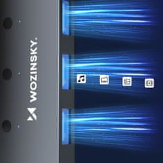 WOZINSKY 4x USB-A hub razdjelnik s aluminijskim prekidačima - sivi