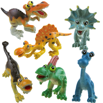 Gumene životinje DINOSAURI SET OD 6 DINOSAURA