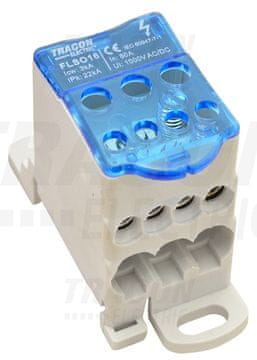 Tracon Electric Razvodni blok 3×16mm2 - 4×10mm2 1000VAC/DC 80A