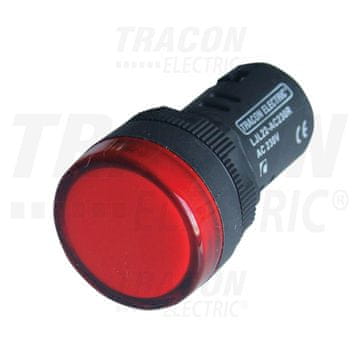Tracon Electric LED indikatorska lampica, crvena 12V AC/DC, d=22mm