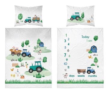 Detexpol Dječja posteljina 100x135 Traktorek Farma pamuk