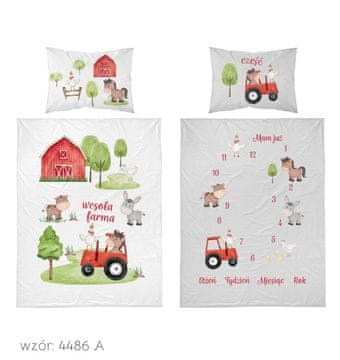 Detexpol Dječja posteljina 100x135 Traktorek Farma pamuk