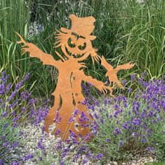 Strašilo od ptica Corten metal od hrđe