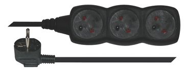 EMOS Produžni kabel s 3 utičnice - 1,5 m crni