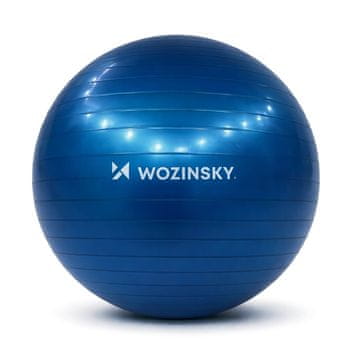WOZINSKY Gimnastička lopta s pumpom 65 cm - plava