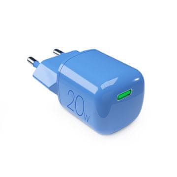 Puro USB-C GaN 20W zidni punjač - plavi