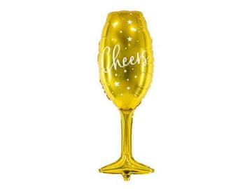 Folija balon Shot Glass, 28x80cm, zlatni