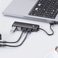 Orico ADAPTER ZA RAZDJELJIVANJE 4U1 USB-A NA 4X USB-A BRZI PRIJENOS CRNI
