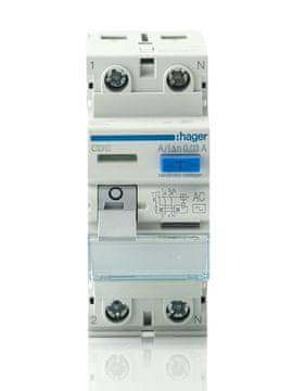 Hager RCD 1P+N 25A 30mA CDA225J prije CDC225J