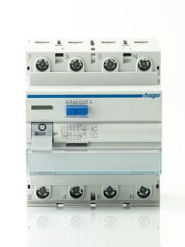 Hager RCD 3P+N 63A 30mA CDC463J