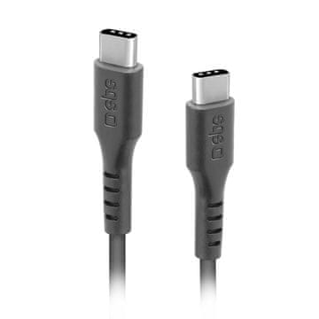 SBS USB-C - USB-C kabel od 3 m - crni