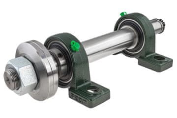 FOR Osnovni set za kružnu pilu (kružnu / poprečnu) s 30 mm nosačem / lijevi navoj / 350 mm / baziran na UCP207 ležajevima