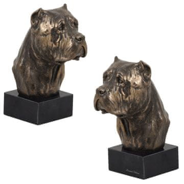 Cane Corso Italiano - statua psa, poprsje na kamenom postolju, skulptura, trofej za izložbu pasa tvrtke