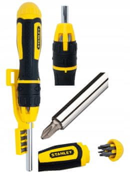 Stanley MULTIBIT 0-68-010 odvijač s račvastim nastavcima i izmjenjivim bitovima