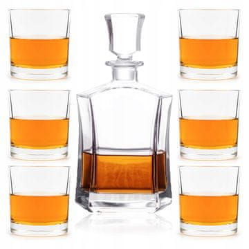 Karafa + 6 čaša za viski, viski za alkohol, blagdanski rođendanski poklon