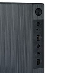 Akyga Micro ATX kućište za AK35BK PC Tower računalo, 2x USB 2.0 crno