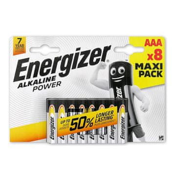 Energizer Baterija alkalna Energizer Alkaline Power AAA / LR03 – 8 komada (blister)