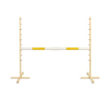 BB Prepona za skakanje za hobi konja 160 cm, v-120 cm, žuta greda