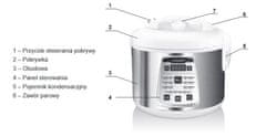 MAESTRO Multicooker, električni lonac 5 l, 17 programa