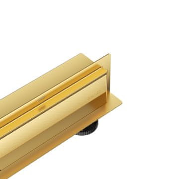 W-Drain NEXT 2u1 Linearni zidni odvod 90 cm dvostrani zlatni