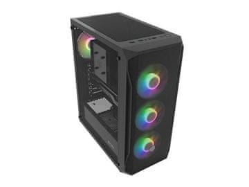 Kućište Fury SHOBO SH4F RGB ATX Midi Tower s prozorom crno