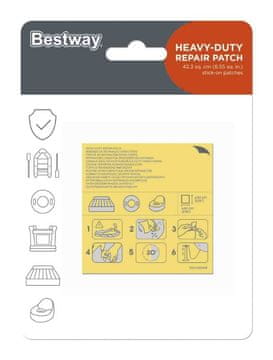 Bestway Samoljepljivi flasteri za popravak 10 komada 62068