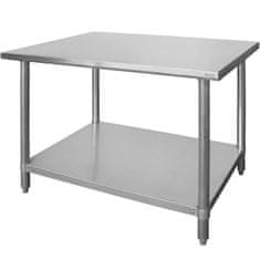 Hendi Budget Line središnji stol s policom, pričvršćen vijcima - 100x60x85 cm