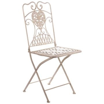 Elegantna vrtna stolica Shabby Chic u ecru boji